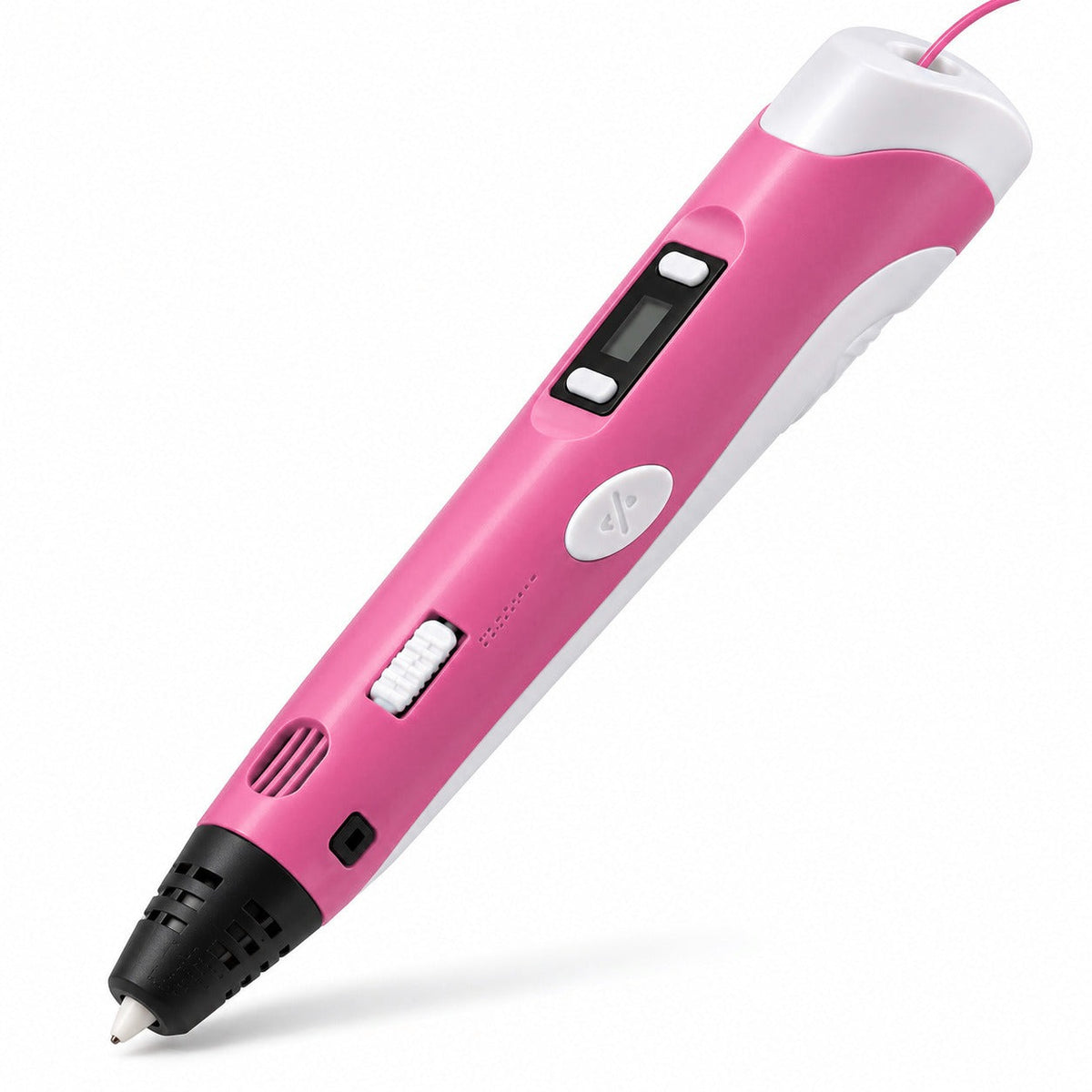 Bolígrafo 3D rosa con pantalla LCD